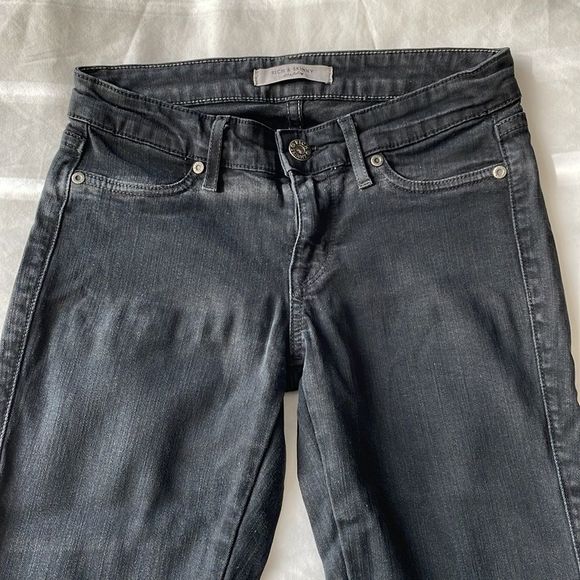 Rich & Skinny Black Ombré Skinny Jeans, size 25 - Picture 3 of 3